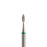 Fresa/Broca de diamante, forma de oliva  verde 1.8